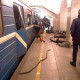 Imagem de divulgação do megapolisonline.ru mostra vítimas em uma estação de metrô em São Petersburgo, na Rússia, logo após a explosão de uma bomba – Foto: megapolisonline.ru