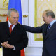 Vladimir Putin e Michel Temer fecham acordo. Foto:  POOL / MIKHAIL METZEL