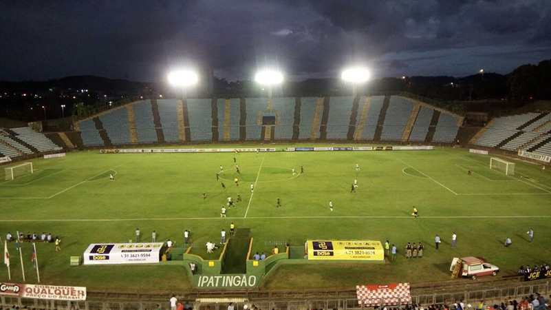 Partida marcou retorno do clube ao estádio do Ipatinga. Foto: Breno Veríssimo/Globo Esporte