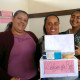 Elisabete (centro) com as colegas de curso no 'Crescendo e empreendendo. Foto: Divulgação / ACS Fundação Aperam Acesita