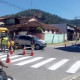A Prefeitura também faz a revitalização da sinalização horizontal em vários pontos de Timóteo. Foto: Divulgação / ACS PMT