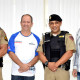 O Major Werner Pereira com o Sargento Oseias de Paula foram recebidos pelo prefeito Dr. Geraldo Hilário e Secretário de Fazenda Teko Teixeira