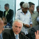 O presidente  Michel Teme participa, no Rio, de reunião sobre segurança pública Foto:  Alan Santos/PR
