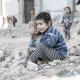 Crianças Sirias sofrem com a guerra. Foto: Arquivo Agência Brasil