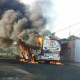 Série de ataques deixam ônibus incendiados em cidades de Minas Gerais/Divulgação/Corpo de Bombeiros