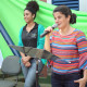 Maria Helena Teixeira Barcelos, diretora da Escola Municipal “Ana Moura”, na solenidade do projeto Educando para a cidadania