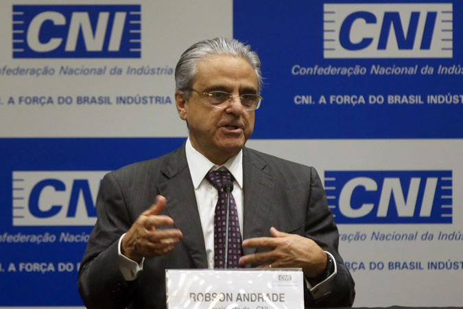 Também foi preso o presidente da Confederação Nacional da Indústria (CNI), Robson Andrade  - Foto: Agência Brasil)