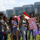 Estudantes e professores fazem manifestação contra o contingenciamento despesas na educação. Foto: Marcelo Camargo/Agência Brasil