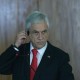O presidente do Chile, Sebastián Piñera, durante declaração à imprensa, no Palácio do Planalto.