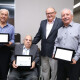 Os homenageados: Dr. Nielsen Ribeiro, Dr. Altacir de Oliveira Barros, Dr. Márcio Quintão e Dr. Humberto Pimenta