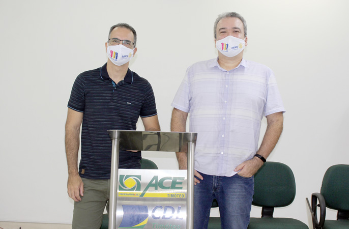 O empresário Alexandre Marcelino Alves é o novo presidente da ACE, já  Heine Stuart é o vice presidente