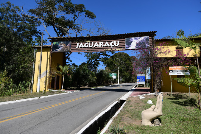 Portal do município de Jaguaraçu - Foto: Rodrigo Zeferino